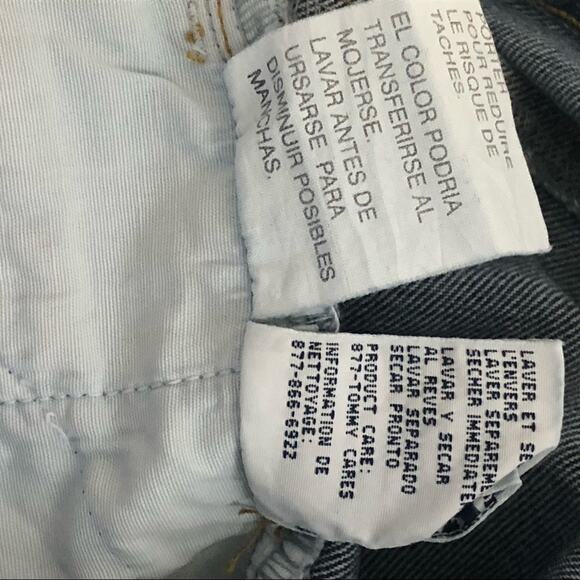 Vintage Tommy Hilfiger High Waist Metal Tag Mom Jeans Capri Size 10 - Picture 9 of 14